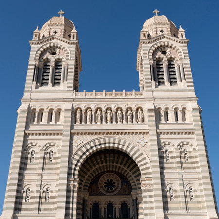 The Major Cathedral in Marseille, Franceの写真素材