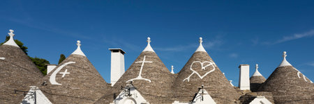 street in Alberobello, Puglia, Italyの写真素材
