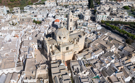 view of Locorotondo, Puglia, Italyの写真素材