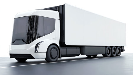 futuristic truck, AI generated imageの素材