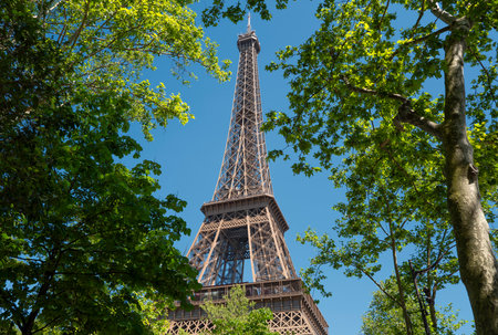 Famous Eiffel tower in Paris, Franceの写真素材