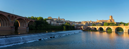 Famous Albi village in France, Europe