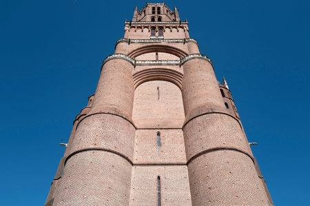 famous Sainte-Cecile cathedral in Albi, France, Europe