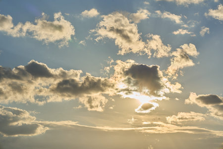 The sun is peeking out from behind the clouds. Faith in the best