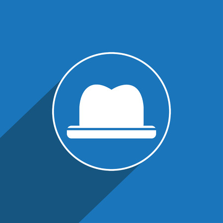 Man hat sign icon, vector illustration. Man hat cap symbol. Flat icon. Flat design style for web and mobile.Ping pong table tennis vector icon for web and mobileのイラスト素材