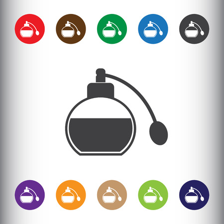 Parfume sign icon, vector illustration. Parfume symbol. Flat icon. Flat design style for web and mobile.のイラスト素材