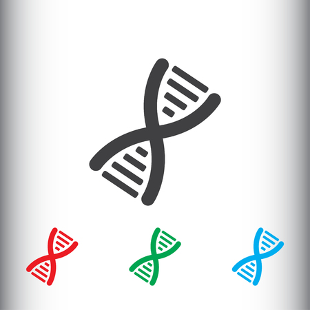 DNA sign icon, vector illustration. Dna symbol. Flat icon. Flat design style for web and mobile.のイラスト素材
