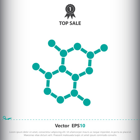 Chemical formula sign icon, vector illustration. Chemical formula symbol. Flat icon. Flat design style for web and mobile.のイラスト素材