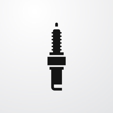 spark plug icon illustration isolated vector sign symbol