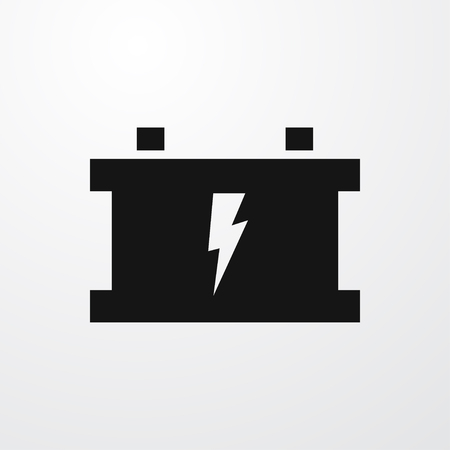 car battery icon illustration isolated vector sign symbolのイラスト素材