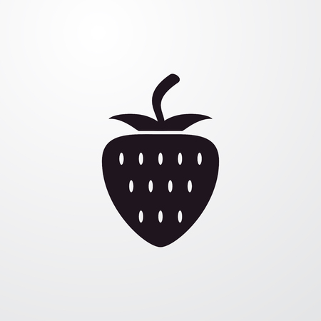 strawberry icon illustration isolated vector sign symbolのイラスト素材