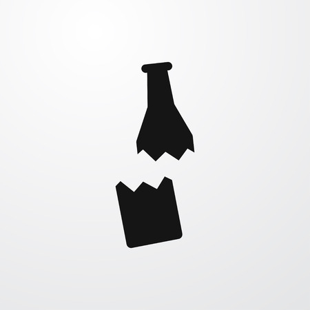 fragile bottle icon illustration isolated vector sign symbolのイラスト素材