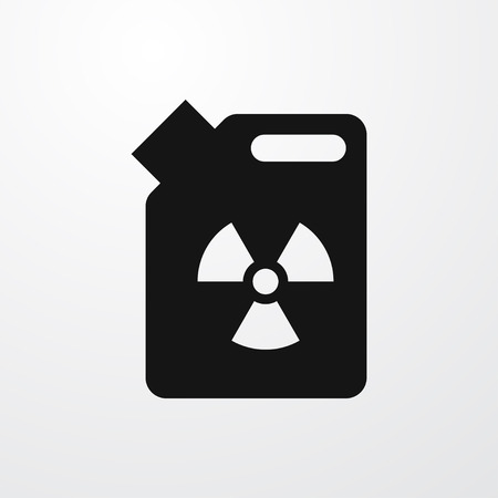 radiation on can icon illustration isolated vector sign symbolのイラスト素材