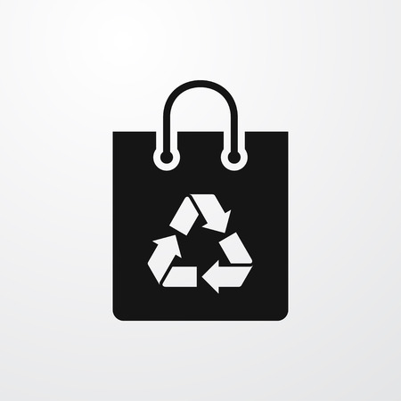 recycle bag icon illustration isolated vector sign symbolのイラスト素材