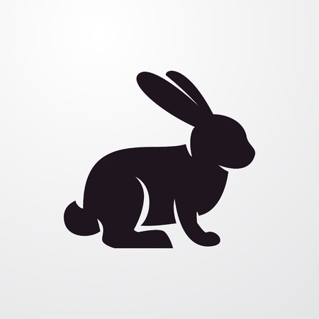 rabbit icon illustration isolated vector sign symbolのイラスト素材