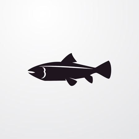 fish icon illustration isolated vector sign symbolのイラスト素材