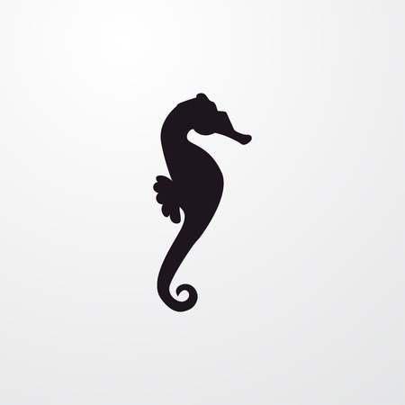 seahorse icon illustration isolated vector sign symbolのイラスト素材