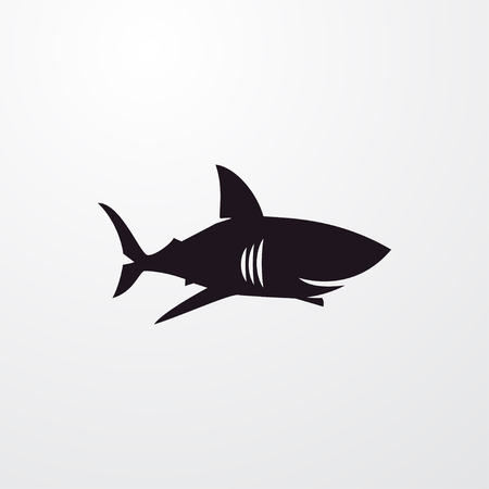 shark icon illustration isolated vector sign symbolのイラスト素材
