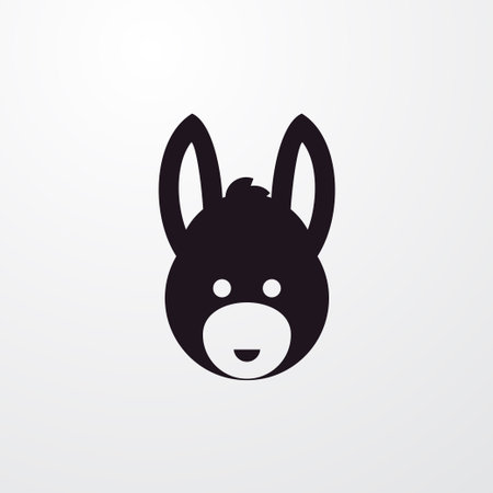 donkey icon illustration isolated vector sign symbolのイラスト素材