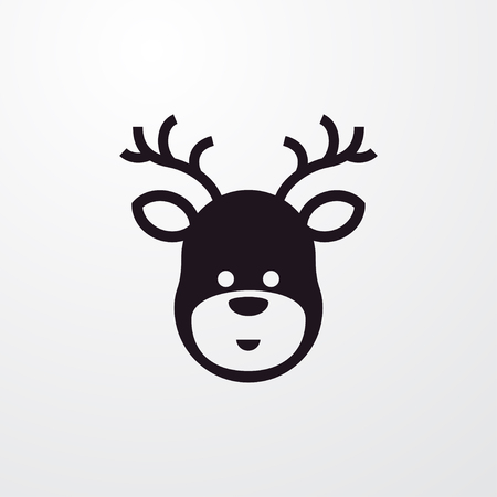 deer icon illustration isolated vector sign symbolのイラスト素材