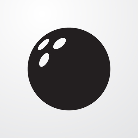 bowling ball icon illustration isolated vector sign symbolのイラスト素材
