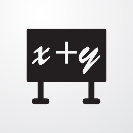 blackboard x+y icon illustration isolated vector sign symbolのイラスト素材