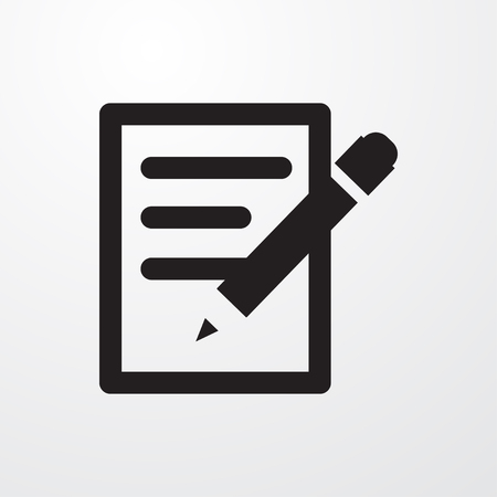 document icon illustration isolated vector sign symbolのイラスト素材