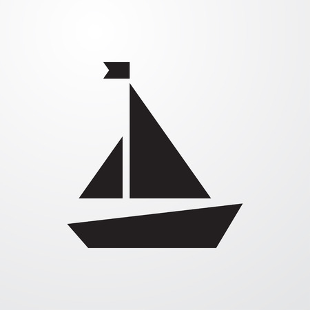 sailboat icon illustration isolated sign symbolのイラスト素材