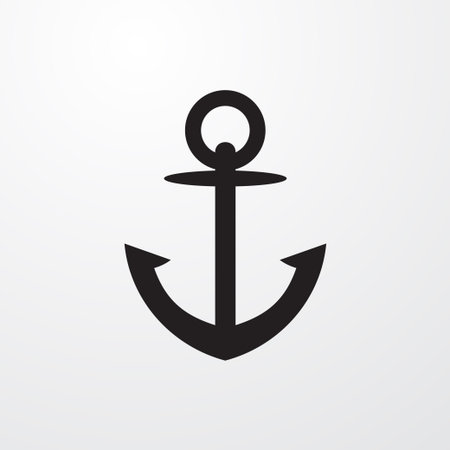 anchor icon illustration isolated sign symbol