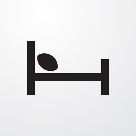 bed icon illustration isolated sign symbolのイラスト素材