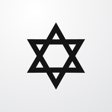 Jewish star icon illustration isolated sign symbolのイラスト素材