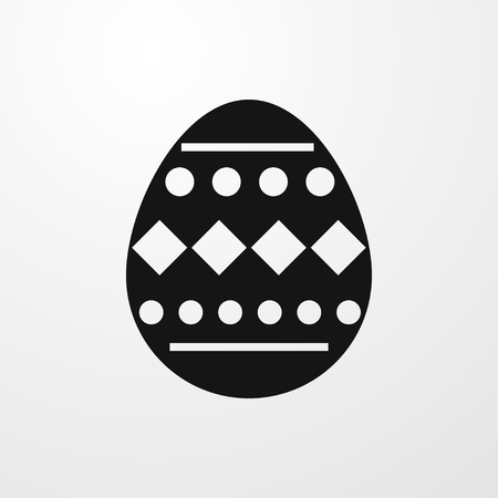 easter egg icon illustration isolated sign symbolのイラスト素材