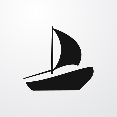 sailboat icon illustration isolated sign symbolのイラスト素材