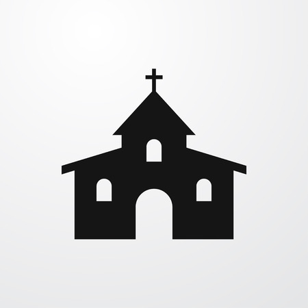 church icon illustration isolated sign symbolのイラスト素材