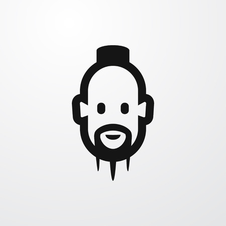 monk icon illustration isolated sign symbolのイラスト素材