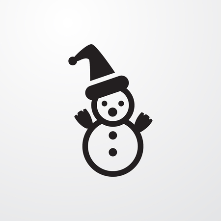 snowman icon illustration isolated sign symbolのイラスト素材