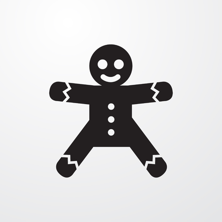 Gingerbread icon illustration isolated  symbolのイラスト素材