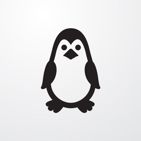 penguin icon illustration isolated sign symbolのイラスト素材