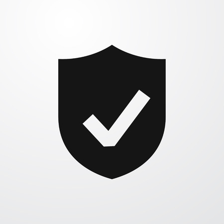 shield icon illustration isolated vector sign symbolのイラスト素材