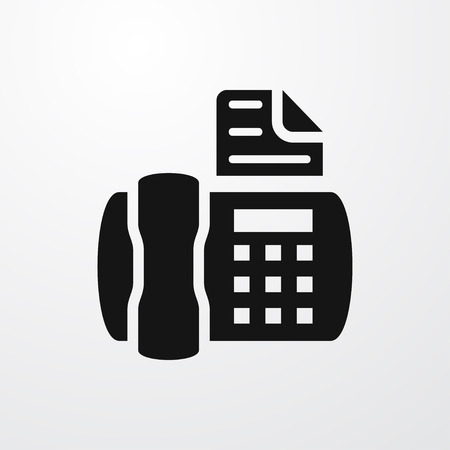 fax icon illustration isolated vector sign symbolのイラスト素材