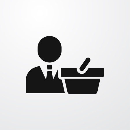 business shopping icon illustration isolated vector sign symbolのイラスト素材