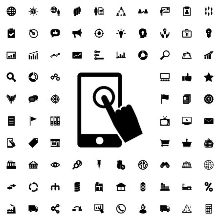 touchscreen icon illustration isolated vector sign symbolのイラスト素材