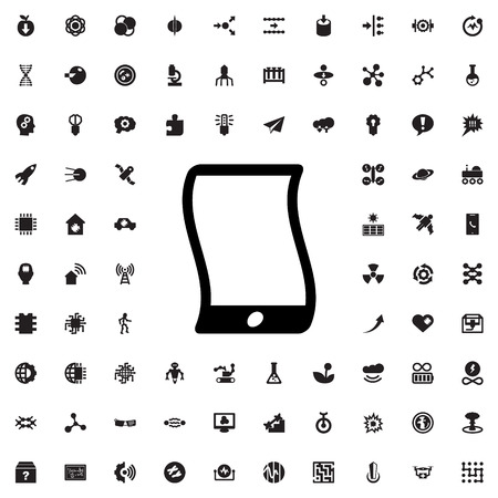 wavy phone icon illustration isolated vector sign symbolのイラスト素材