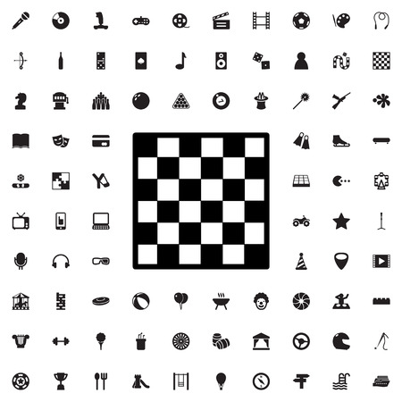 chess board icon illustration isolated vector sign symbolのイラスト素材