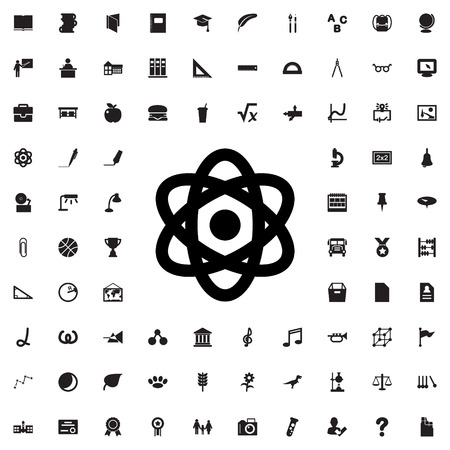 atom icon illustration isolated vector sign symbolのイラスト素材