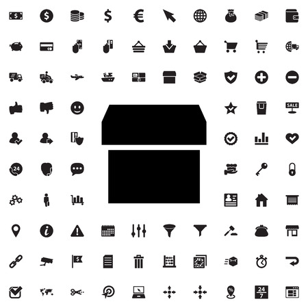 box icon illustration isolated vector sign symbolのイラスト素材