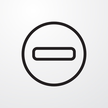 minus icon illustration isolated vector sign symbolのイラスト素材