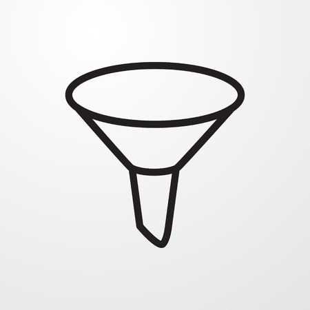 filter icon illustration isolated vector sign symbolのイラスト素材