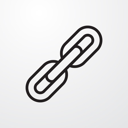 chain icon illustration isolated vector sign symbolのイラスト素材