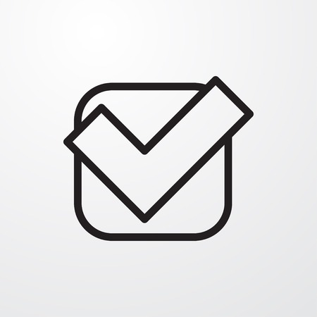 tick icon illustration isolated vector sign symbolのイラスト素材